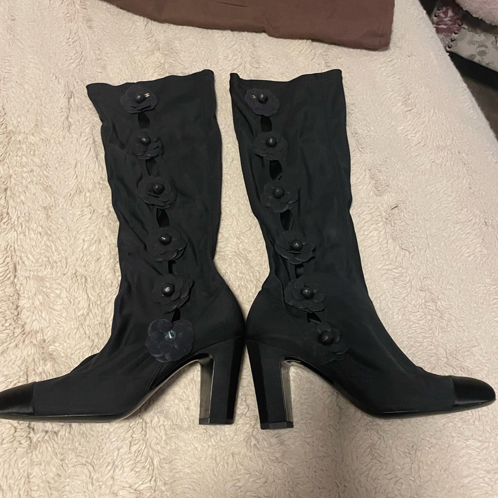 Vintage Rear Chanel Boots size 37